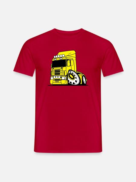 V8 truck Vabis - Men's T-Shirt - red