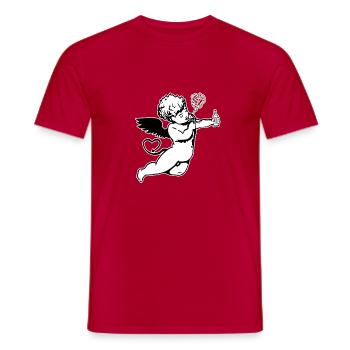 Demon-Ange - T-shirt homme - rouge - Devant - AI Model Male 178 dark (178cm)
