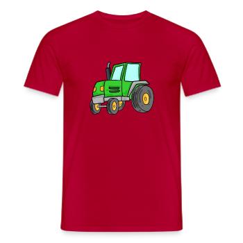 Traktor - Männer T-Shirt - Rot - Vorne - AI Model Male 178 dark (178cm)