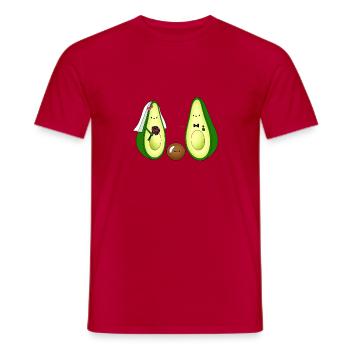 Jeunes mariés d'avocat avec cadeau enfant pour mariage - T-shirt homme - rouge - Devant - AI Model Male 178 dark (178cm)