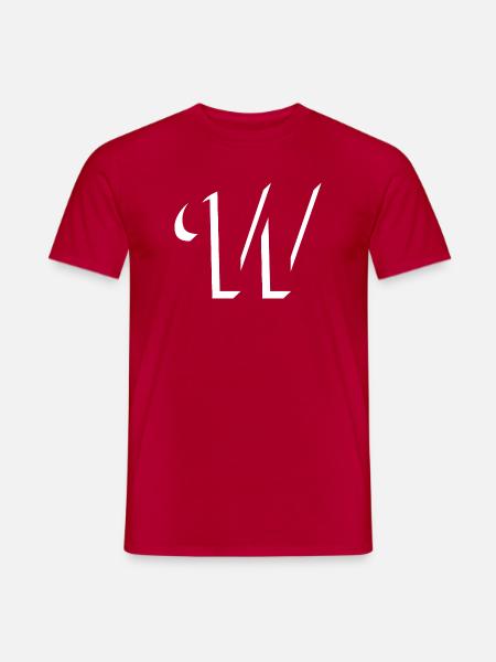 Letter W, Name, der Buchstabe W - Männer T-Shirt - Rot