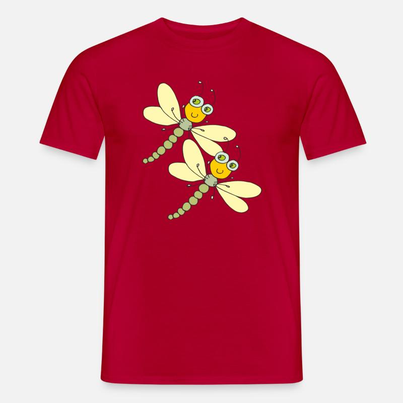 libellen schwestern - Männer T-Shirt - Rot