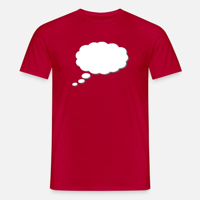 Thought Cloud, Thinkbubble. To personalize - Men’s T-shirt - red