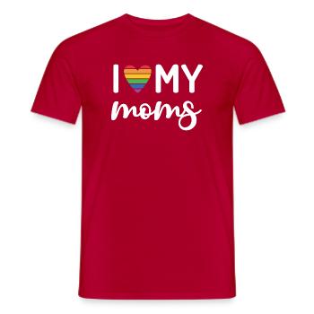 Ich liebe meine Mütter - Männer T-Shirt - Rot - Vorne - AI Model Male 178 dark (178cm)