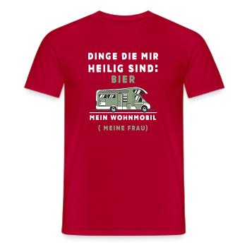 Cooles Camper, RV, Wohnmobil, Carvan Spruch Shirt - Männer T-Shirt - Rot - Vorne - AI Model Male 178 dark (178cm)
