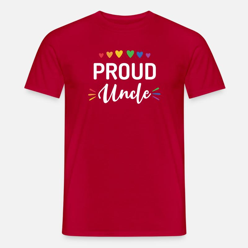 Stolzer Onkel - Männer T-Shirt - Rot