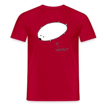 Simple Wombat - Männer T-Shirt - Rot - Vorne - AI Model Male 178 dark (178cm)
