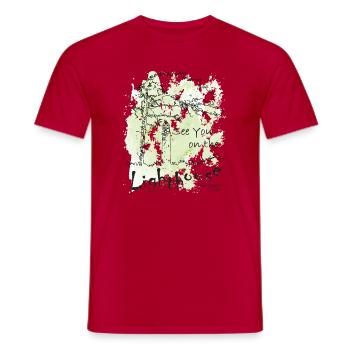 DarssCoast - Leuchtturm, See you on the Lighthouse - Männer T-Shirt - Rot - Vorne - AI Model Male 178 dark (178cm)