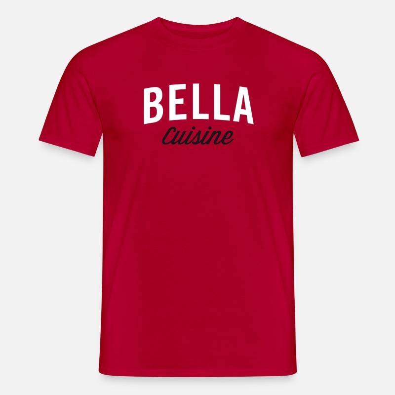 Bella Kitchen Typography - Men’s T-shirt - red