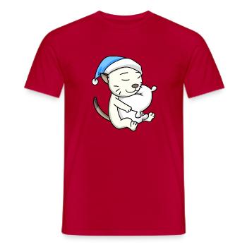 Katze Katzenrasse Colorpoint Shorthair - Männer T-Shirt - Rot - Vorne - AI Model Male 178 dark (178cm)