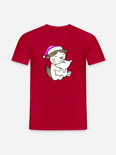 Cat cat breed RagaMuffin - Men's T-Shirt - red