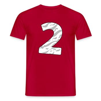 2 - T-shirt homme - rouge - Devant - AI Model Male 178 dark (178cm)