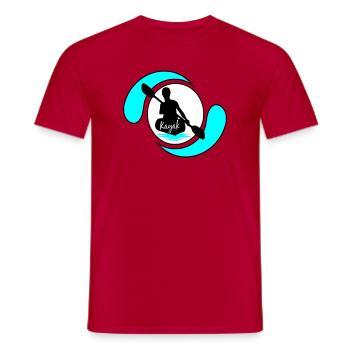Kayak - Men's T-Shirt - red - Front - AI Model Male 178 dark (178cm)