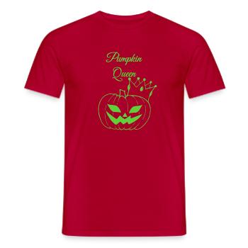 Citrouille Reine Halloween Design - T-shirt homme - rouge - Devant - AI Model Male 178 dark (178cm)
