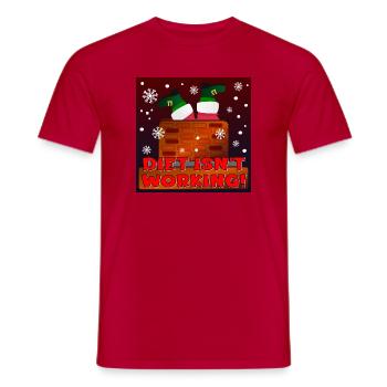 DIÄT FUNKTIONIERT NICHT - WEIHNACHTSWEIHNACHTSMANN - Männer T-Shirt - Rot - Vorne - AI Model Male 178 dark (178cm)