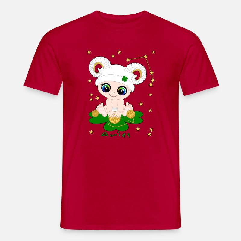 sternzeichen_aries - Männer T-Shirt - Rot