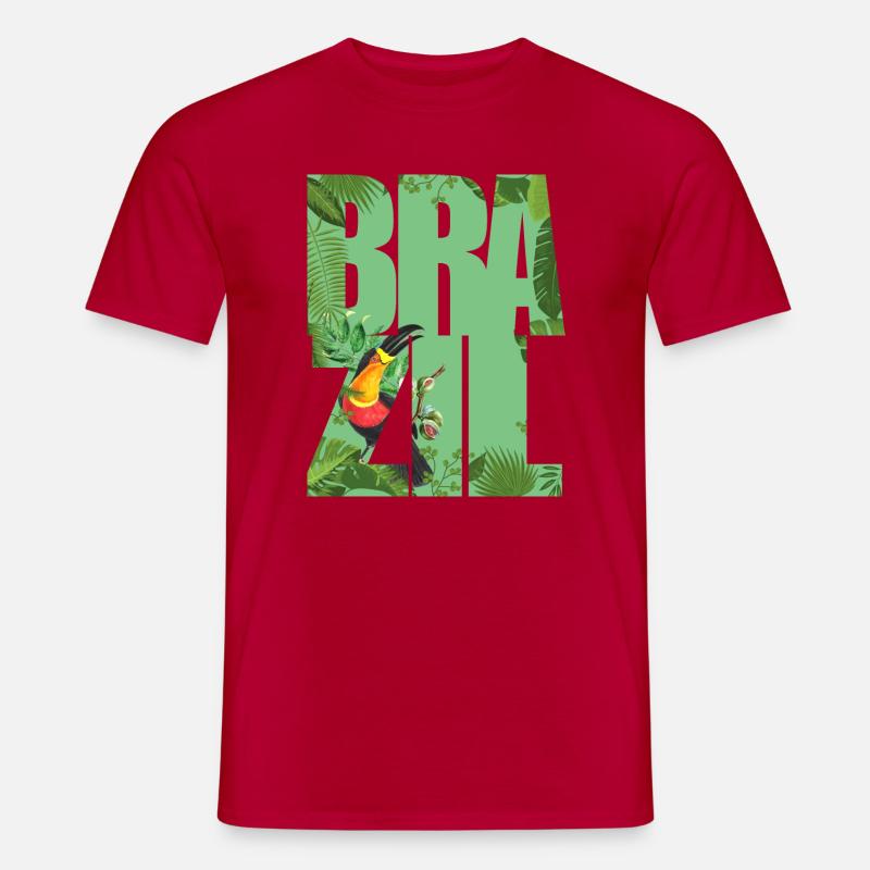 Brazilien - Männer T-Shirt - Rot
