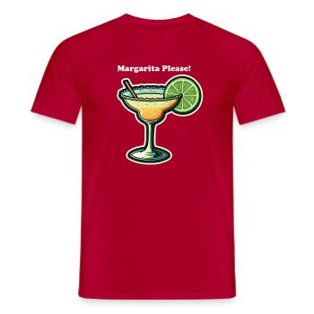 Margarita Please! - Männer T-Shirt - Rot - Vorne - AI Model Male 178 dark (178cm)