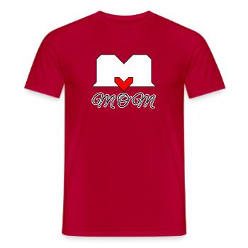 Mutterliebe best mum best MOM - Männer T-Shirt - Rot - Vorne - AI Model Male 178 dark (178cm)