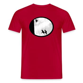 Bauarbeiter - Männer T-Shirt - Rot - Vorne - AI Model Male 178 dark (178cm)