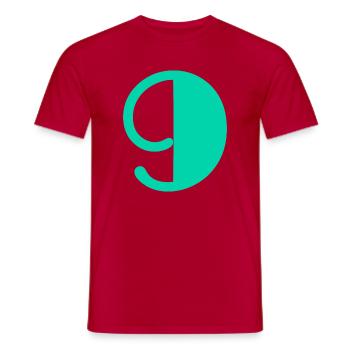 9. ALLES GUTE ZUM GEBURTSTAG. ALLES GUTE ZUM GEBURTSTAG! - Männer T-Shirt - Rot - Vorne - AI Model Male 178 dark (178cm)