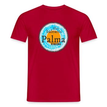 Balearen Inseln Palma Design - Männer T-Shirt - Rot - Vorne - AI Model Male 178 dark (178cm)