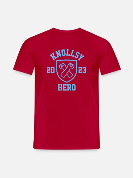 Knollsy hero 2023 defending supporters in Alkmaar - Men's T-Shirt - red