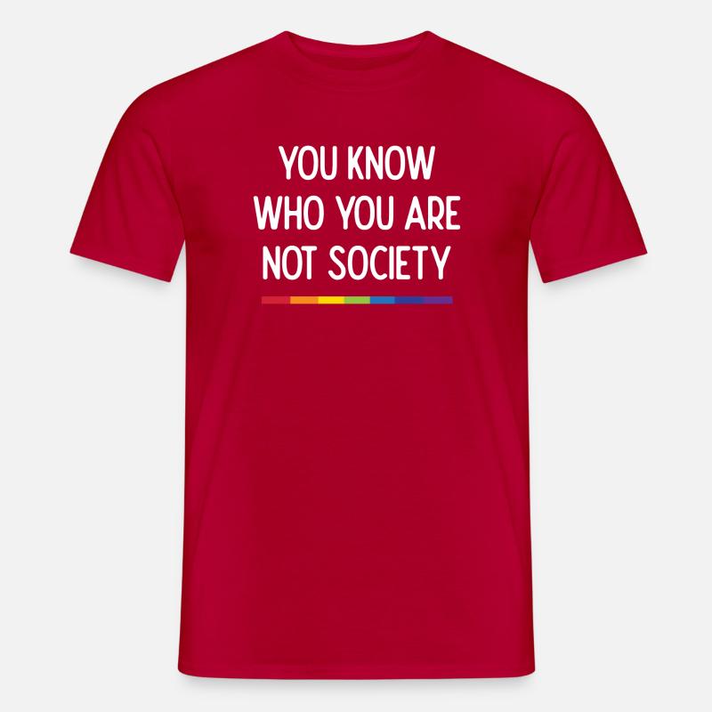 Lebe mit Stolz - Männer T-Shirt - Rot