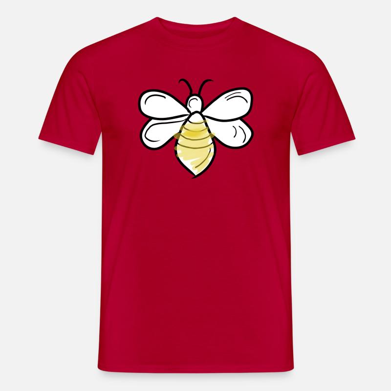 Biene Vecter - Männer T-Shirt - Rot