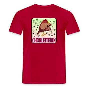 Chorleiterin SINGEN - CHÖRE LEITEN - Männer T-Shirt - Rot - Vorne - AI Model Male 178 dark (178cm)