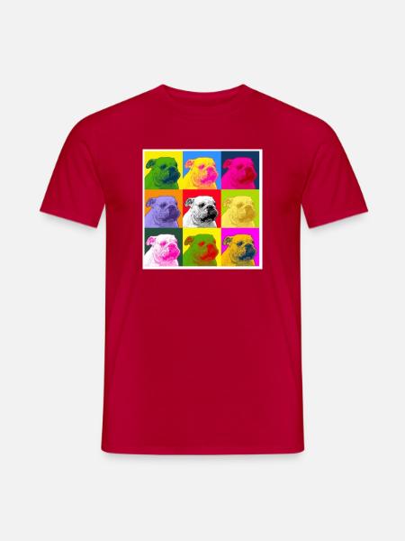 A bulldog - Men's T-Shirt - red