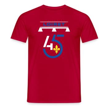 Loiret - Männer T-Shirt - Rot - Vorne - AI Model Male 178 dark (178cm)