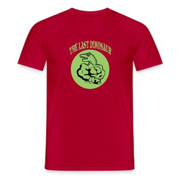 Der letzte Dinosaurier - Männer T-Shirt - Rot - Vorne - AI Model Male 178 dark (178cm)