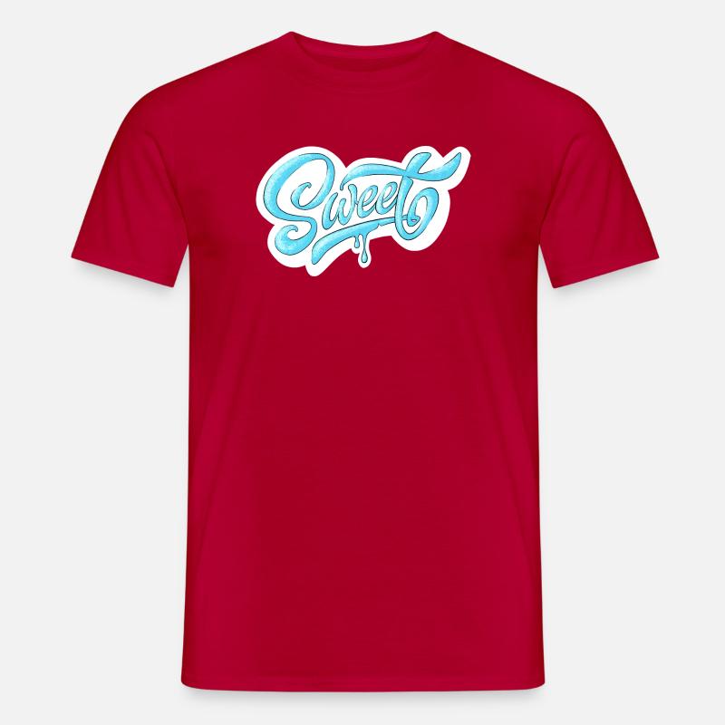 Kalt süß Drehbuch-Design - Männer T-Shirt - Rot