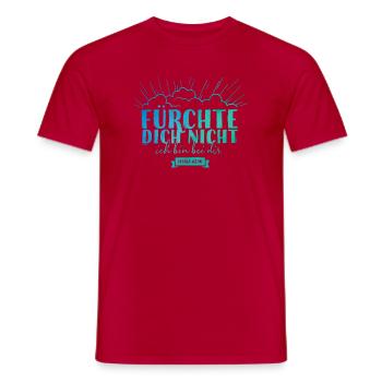 Fear not - Men's T-Shirt - red - Front - AI Model Male 178 dark (178cm)