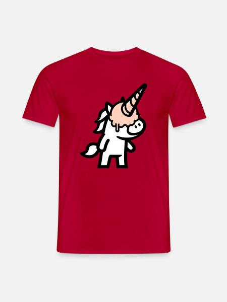 Eishorn - Männer T-Shirt - Rot