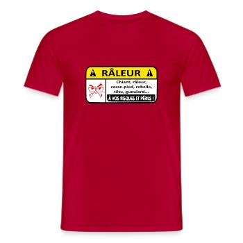 Sich beschwerende Gefahr - Männer T-Shirt - Rot - Vorne - AI Model Male 178 dark (178cm)