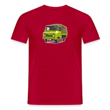 Polska Ciężarówka - T-shirt męski - czerwony - Przód - AI Model Male 178 dark (178cm)