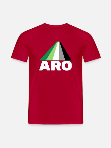 Aromanticism, aromantic, aro - Men's T-Shirt - red
