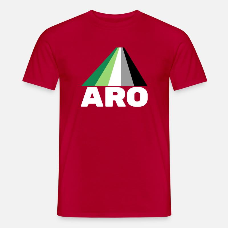 Aromantik, aromatisch, aro - Männer T-Shirt - Rot