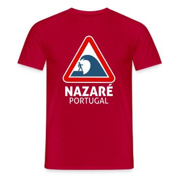 Nazare (dark) - Men's T-Shirt - red - Front - AI Model Male 178 dark (178cm)