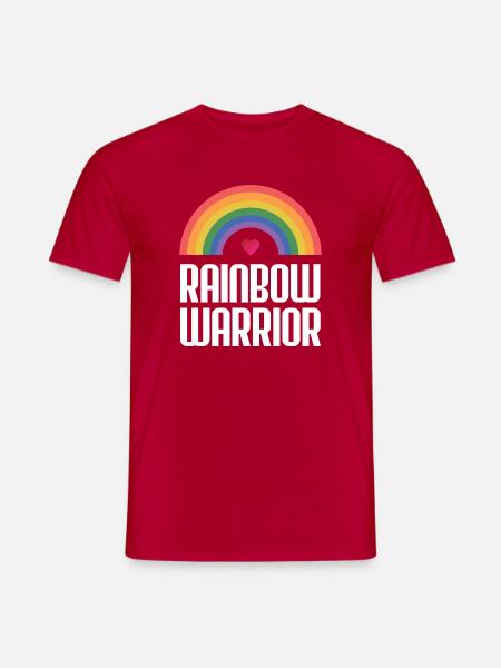 LGBTQ-Pride-Monat - Rainbow Warrior - Männer T-Shirt - Rot