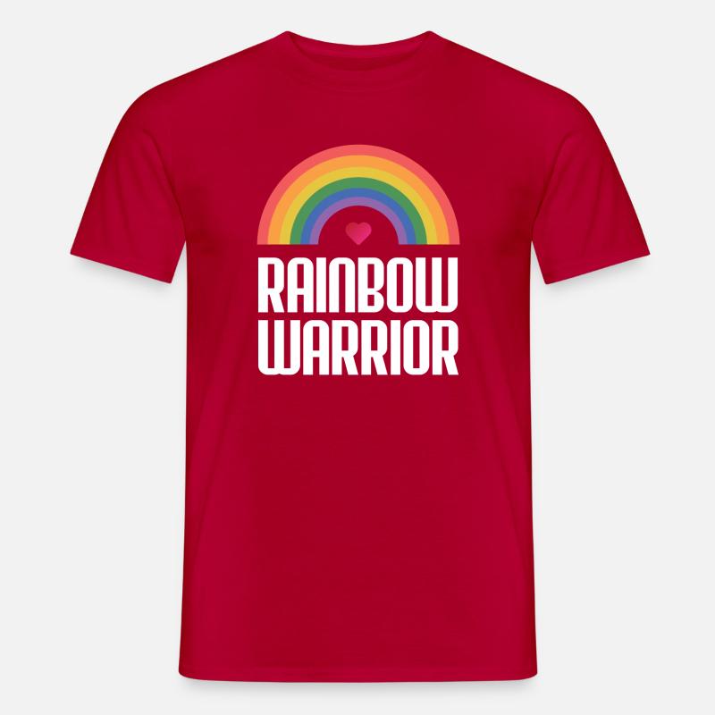 LGBTQ-Pride-Monat - Rainbow Warrior - Männer T-Shirt - Rot
