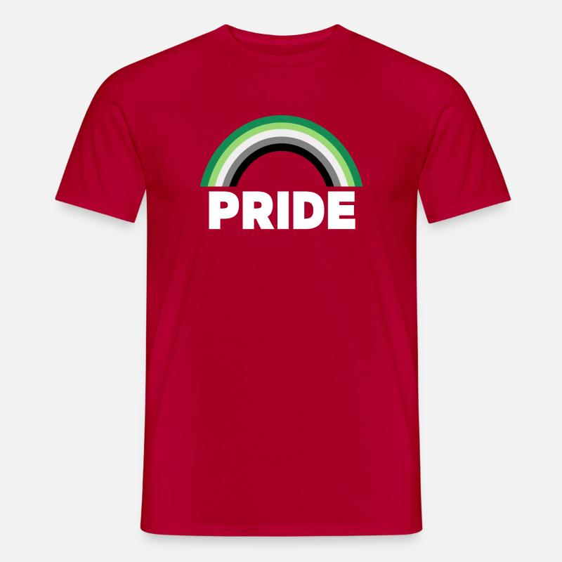 Aromantischer Stolz - Männer T-Shirt - Rot