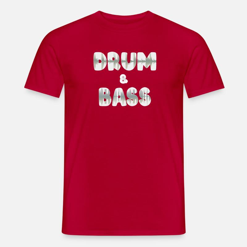 DNB-Wellenform - Männer T-Shirt - Rot