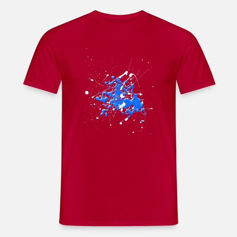 Whiteblue.Splash - Männer T-Shirt - Rot