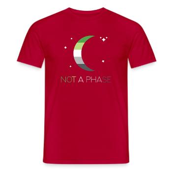 LGBTQ Pride Month - Keine Phase - Aromantic - Männer T-Shirt - Rot - Vorne - AI Model Male 178 dark (178cm)