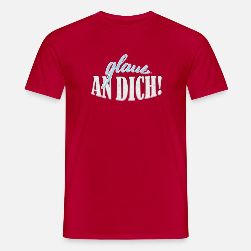 Glaub an dich! Premium Design - Männer T-Shirt - Rot