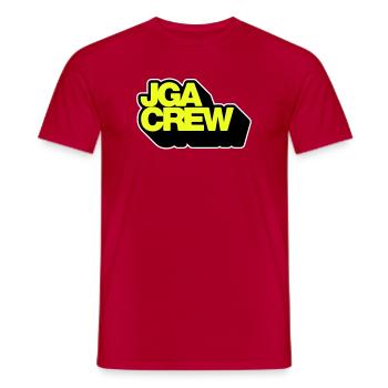 Bachelor Party Crew 3D - Men's T-Shirt - red - Front - AI Model Male 178 dark (178cm)