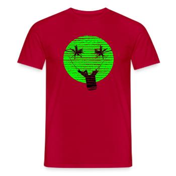 SMILEY VACANCES - T-shirt homme - rouge - Devant - AI Model Male 178 dark (178cm)